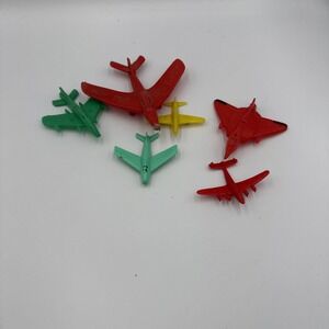 VINTAGE  PLASTIC AIRPLANES  - many colors sizes